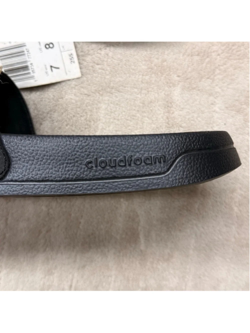 Unisex Adidas Adilette Shower Black White Sandals Men 7 Women 8